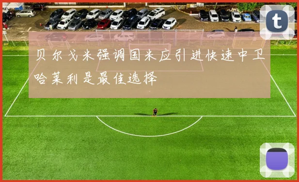 贝尔戈米强调国米应引进快速中卫哈莱利是最佳选择